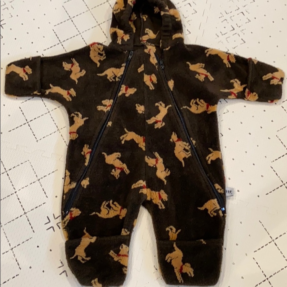 Infant Golden Retriever Snowsuit